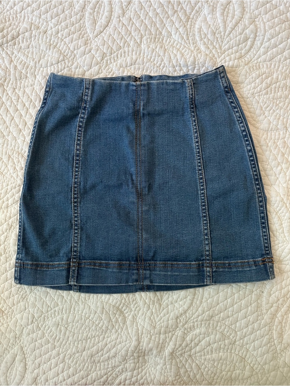 wild fable Western Denim Mini Skirt with Panel Seams
